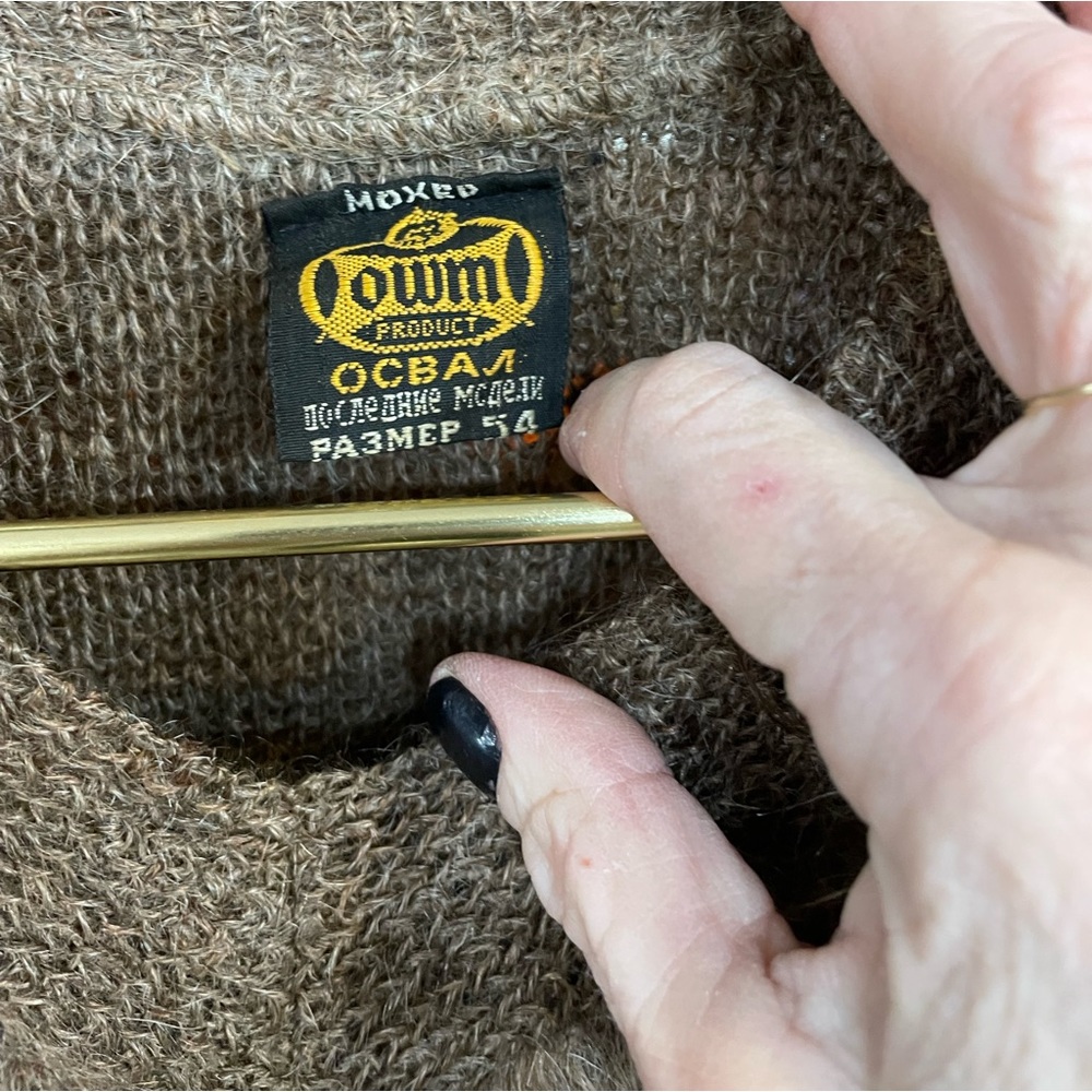 Extra large Russian mohair sweater. Excellent condition!